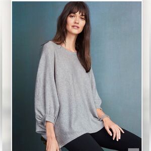 Garnet‎ Hill Cashmere Batwing Cape Slouchy Sweater Small